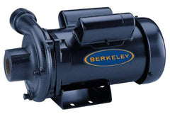 Berkeley - TEFC Motor, 208-230/460 Volt, 3 Phase, 2 HP, Cast Iron Straight Pump - 1-1/2 Inch Inlet, 1-1/4 Inch Outlet, 131 Max Head psi, Noryl Impeller - Benchmark Tooling