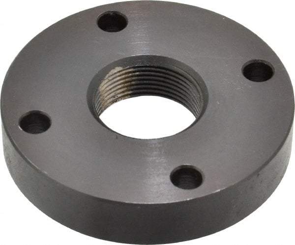 Keystone Threaded Products - 1-18 Int Thread, 3/4" Bar Diam, 2.63" Flange OD x 0.53" Thickness Precision Acme Mounting Flange - 4 Mounting Holes, Black Oxide Finish, Carbon Steel - Benchmark Tooling