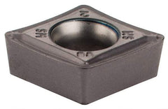 Iscar - CCMT3-2 SM Grade IC907 Carbide Turning Insert - 80° Diamond, 3/8" Inscr Circle, 5/32" Thick, 1/32" Corner Radius - Benchmark Tooling