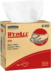 WypAll - X70 Dry Shop Towel/Industrial Wipes - Pop-Up, 16-3/4" x 9" Sheet Size, White - Benchmark Tooling