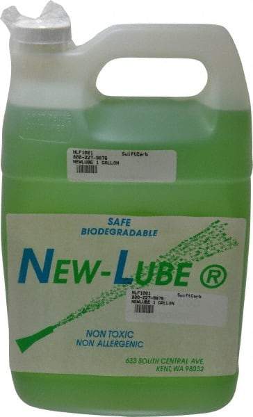 Superbee - New-Lube, 1 Gal Bottle Cutting Fluid - Water Soluble, For Cleaning - Benchmark Tooling