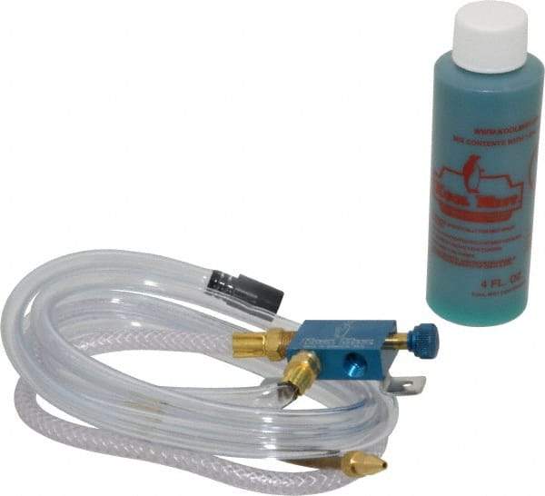 Kool Mist - 1 Outlet, Tankless Mist Coolant Unit - 2' Coolant Line Length, 4" Hose Length - Benchmark Tooling