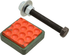 Made in USA - 1/2-13 Bolt Thread, 2" Wide Stud Mount Leveling Pad & Mount - 500 Max Lb Capacity - Benchmark Tooling