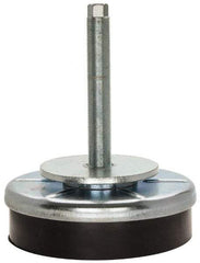 Royal Products - M20 x 1.50 Bolt Thread, Stud Mount Leveling Pad & Mount - 5,500 Max Lb Capacity, 6-1/4" Base Diam - Benchmark Tooling