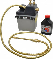 Trico - 1 Outlet, 0.25 Gal Tank Capacity, High Density Polyethylene Tank Mist Coolant System - 5' Coolant Line Length, 6" Hose Length - Benchmark Tooling