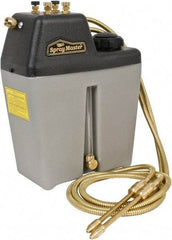 Trico - 2 Outlet, 1 Gal Tank Capacity, High Density Polyethylene Tank Mist Coolant System - 5' Coolant Line Length, 6" Hose Length - Benchmark Tooling