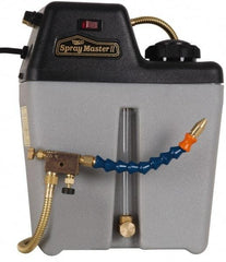 Trico - 1 Outlet, 1 Gallon Tank Capacity, High Density Polyethylene Tank Mist Coolant System - 10" Tank/Unit Length x 5-1/4" Tank/Unit Width x 12-1/4" Tank/Unit Height, 50 to 100 psi, 5' Coolant Line Length, 7" Hose Length - Benchmark Tooling