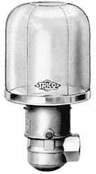 Trico - 1 Outlet, Plastic Bowl, 8 Ounce Constant-Level Oil Reservoir - 1/4 NPT Outlet, 2-5/8" Diam x 6-3/16" High - Benchmark Tooling