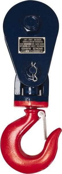 Value Collection - 17, 600 Lbs. Load Limit, Side Release Snatch Block - Single Sheave, 6 Inch Outside Diameter, Wire Rope, 5/8 Inch Diameter, Steel - Benchmark Tooling