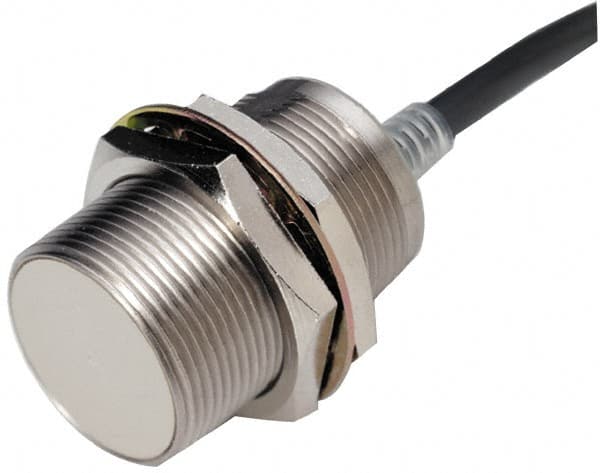 Omron - NPN, 2mm Detection, Cylinder Shielded, Inductive Proximity Sensor - 3 Wires, IP67, 12 to 24 VDC, M8x1 Thread, 8mm Wide - Benchmark Tooling