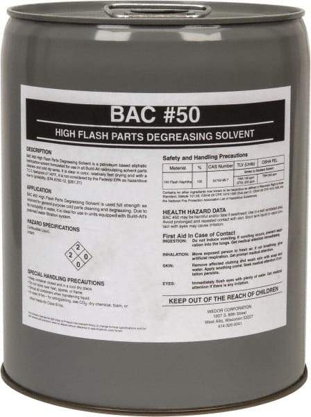 Made in USA - 5 Gal Pail Parts Washer Fluid - Solvent-Based - Benchmark Tooling