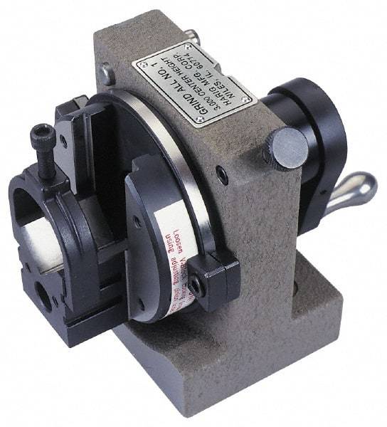 Harig - 24 Position, V-Block Grinding Fixture & Indexing Spacer - 3" High Centerline, 1-3/16" Spacer Through Hole, 7-9/32" OAL, 5-7/16" Overall Height - Benchmark Tooling