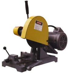 Kalamazoo - 10" Blade Diam, 5/8" Arbor Hole, Straight Chop & Cutoff Saw - 1 Phase, 3,450 RPM, 3 hp, 110/220 Volts, 1-1/2" in Solids at 90°, 2-1/2" in Pipe at 90° - Benchmark Tooling