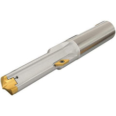Iscar - 10.01 to 11mm Diam, 30.02mm Max Depth, 14.01mm Shank Diam, 97.07mm OAL, Replaceable Tip Drill - AOMT, IDI-SG, IDI-SK Insert, DCT Toolholder, Series ChamDrill - Benchmark Tooling