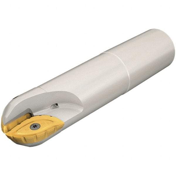 Iscar - 1" Cut Diam, 0.79" Max Depth of Cut, 1-1/4" Shank Diam, 8-3/4" OAL, Indexable Ball Nose End Mill - 3-3/4" Head Length, Straight Shank, BCM Toolholder, BCR... Insert - Benchmark Tooling