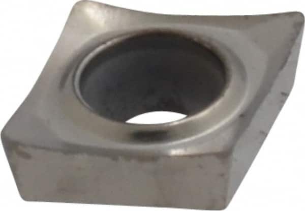 Kennametal - CPGT21.51 HP Grade KC5410 Carbide Turning Insert - TiB2 Finish, 80° Diamond, 1/4" Inscr Circle, 3/32" Thick, 1/64" Corner Radius - Benchmark Tooling