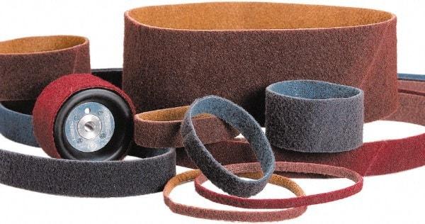 Standard Abrasives - 1/2" Wide x 18" OAL, 240 Norax Grit, Aluminum Oxide Abrasive Belt - Aluminum Oxide, Very Fine, Nonwoven - Benchmark Tooling