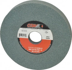 Camel Grinding Wheels - 7" Diam x 1-1/4" Hole x 1" Thick, I Hardness, 80 Grit Surface Grinding Wheel - Silicon Carbide, Type 5, Medium Grade, 3,760 Max RPM, Vitrified Bond, One-Side Recess - Benchmark Tooling