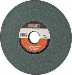 Camel Grinding Wheels - 8" Diam x 1-1/4" Hole x 1/2" Thick, I Hardness, 100 Grit Surface Grinding Wheel - Silicon Carbide, Type 1, Fine Grade, 3,600 Max RPM, Vitrified Bond, No Recess - Benchmark Tooling