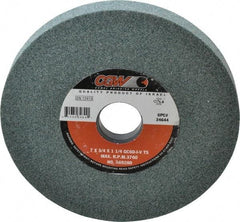 Camel Grinding Wheels - 7" Diam x 1-1/4" Hole x 3/4" Thick, I Hardness, 60 Grit Surface Grinding Wheel - Silicon Carbide, Type 5, Medium Grade, 3,760 Max RPM, Vitrified Bond, One-Side Recess - Benchmark Tooling