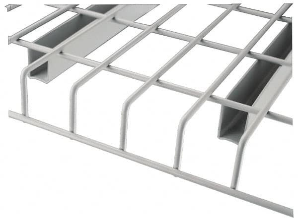 Nashville Wire - 34" Wide, 1-1/2" High, Open Shelving Welded Wire Decking - Steel, 42" Deep, Use with Pallet Racks - Benchmark Tooling