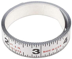 Starrett - Adhesive Tape Measures Length (Feet): 12.00 Length (Meters): 3.66 - Benchmark Tooling