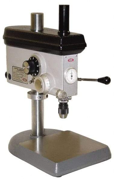 Servo - 7" Swing, Frequency Drill Press - Variable Speed, 0.1 hp, Single Phase - Benchmark Tooling