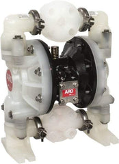 ARO/Ingersoll-Rand - 1" NPT, Nonmetallic, Air Operated Diaphragm Pump - Nitrile Diaphragm, Polypropylene Housing - Benchmark Tooling