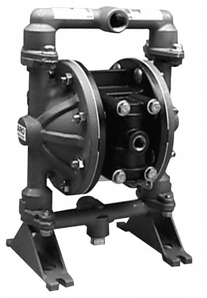 ARO/Ingersoll-Rand - 1/2" NPT, Metallic, Air Operated Diaphragm Pump - PTFE Diaphragm, Stainless Steel Housing - Benchmark Tooling