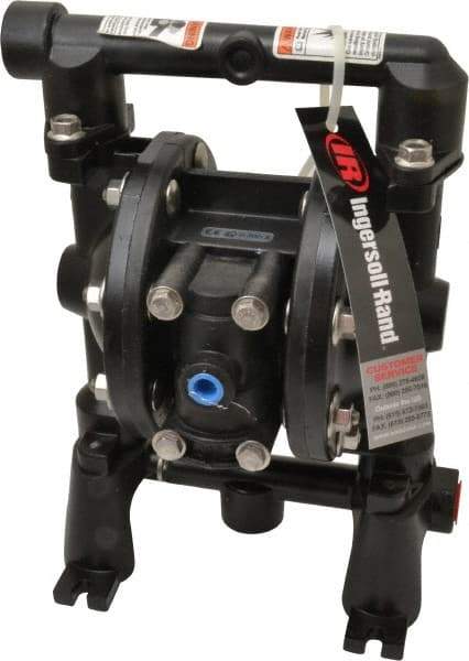 ARO/Ingersoll-Rand - 1/2" NPT, Metallic, Air Operated Diaphragm Pump - Nitrile Diaphragm, Aluminum Housing - Benchmark Tooling