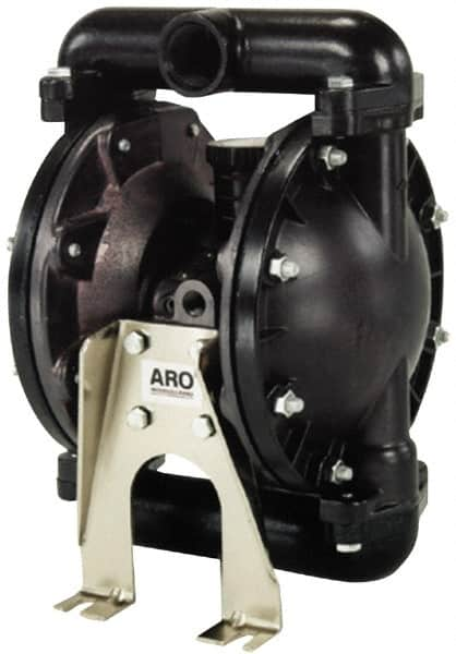 ARO/Ingersoll-Rand - 1" NPT, Metallic, Air Operated Diaphragm Pump - Santoprene Diaphragm, Stainless Steel Housing - Benchmark Tooling