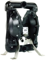 ARO/Ingersoll-Rand - 1-1/2" NPT, Metallic, Air Operated Diaphragm Pump - Nitrile Diaphragm, Aluminum Housing - Benchmark Tooling