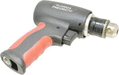 Florida Pneumatic - 3/8" Keyed Chuck - Pistol Grip Handle, 20,000 RPM, 4 CFM, 0.3333 hp, 60-90 psi - Benchmark Tooling