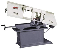 Vectrax - 9 x 14-1/2" Max Capacity, Manual Step Pulley Horizontal Bandsaw - 82, 127, 186 & 300 SFPM Blade Speed, 110/220 Volts, 1-1/2 hp, 1 Phase - Benchmark Tooling