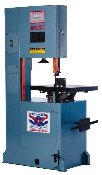 Roll-In Saw - 20 Inch Throat Capacity, Vertical Bandsaw - 70 to 500 SFPM, 2 HP, Three Phase - Benchmark Tooling