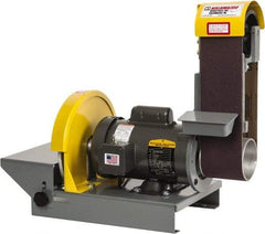 Kalamazoo - 36 Inch Long x 4 Inch Wide Belt, 10 Inch Diameter, Horizontal and Vertical Combination Sanding Machine - 1/2 HP, Single Phase - Benchmark Tooling