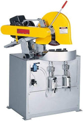 Everett - 20 or 22" Blade Diam, 1" Arbor Hole, Miter Chop & Cutoff Saw - 3 Phase, 20 hp, 230 Volts, 3" in Solids at 90°, 2-1/2" in Solids at 45° - Benchmark Tooling