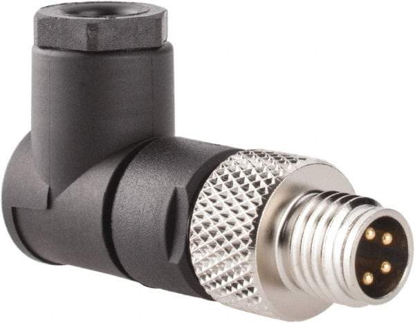 Brad Harrison - 4 Amp, Male 90° Field Attachable Connector Sensor and Receptacle - 60 VAC, 75 VDC, IP67 Ingress Rating - Benchmark Tooling