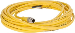 Brad Harrison - 4 Amp, M8 Male Straight to Pigtail Cordset Sensor and Receptacle - 60 VAC, 75 VDC, 4m Cable Length, IP68 Ingress Rating - Benchmark Tooling