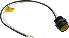 Brad Harrison - 13 Amp, Male Straight Receptacle - 600 VAC/VDC, 0.31m Cable Length, IP67 Ingress Rating - Benchmark Tooling