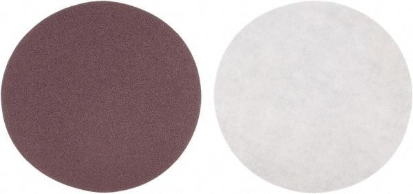 3M - 5" Diam, 100 Grit Aluminum Oxide Adhesive PSA Disc - Fine Grade, Maroon, J Weighted Backing, Flexible, Use with Random Orbital Sanders - Benchmark Tooling