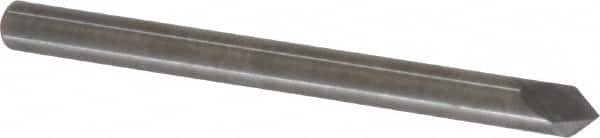 Accupro - 1/8" Diam 2 Flute Single End Solid Carbide Chamfer Mill - Benchmark Tooling