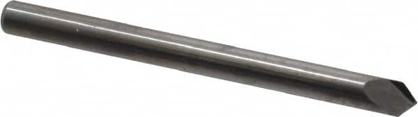 Accupro - 1/8" Diam 2 Flute Single End Solid Carbide Chamfer Mill - Benchmark Tooling