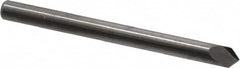 Accupro - 1/8" Diam 2 Flute Single End Solid Carbide Chamfer Mill - Benchmark Tooling