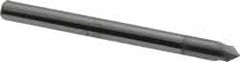 Accupro - 1/8" Diam 2 Flute Single End Solid Carbide Chamfer Mill - Benchmark Tooling