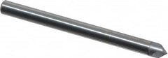 Accupro - 1/8" Diam 2 Flute Single End Solid Carbide Chamfer Mill - Benchmark Tooling