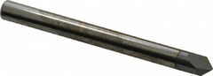 Accupro - 3/16" Diam 2 Flute Single End Solid Carbide Chamfer Mill - Benchmark Tooling