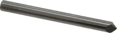 Accupro - 3/16" Diam 2 Flute Single End Solid Carbide Chamfer Mill - Benchmark Tooling