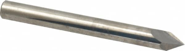 Accupro - 1/4" Diam 2 Flute Single End Solid Carbide Chamfer Mill - Benchmark Tooling