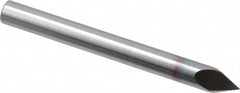 Accupro - 1/4" Diam 2 Flute Single End Solid Carbide Chamfer Mill - Benchmark Tooling